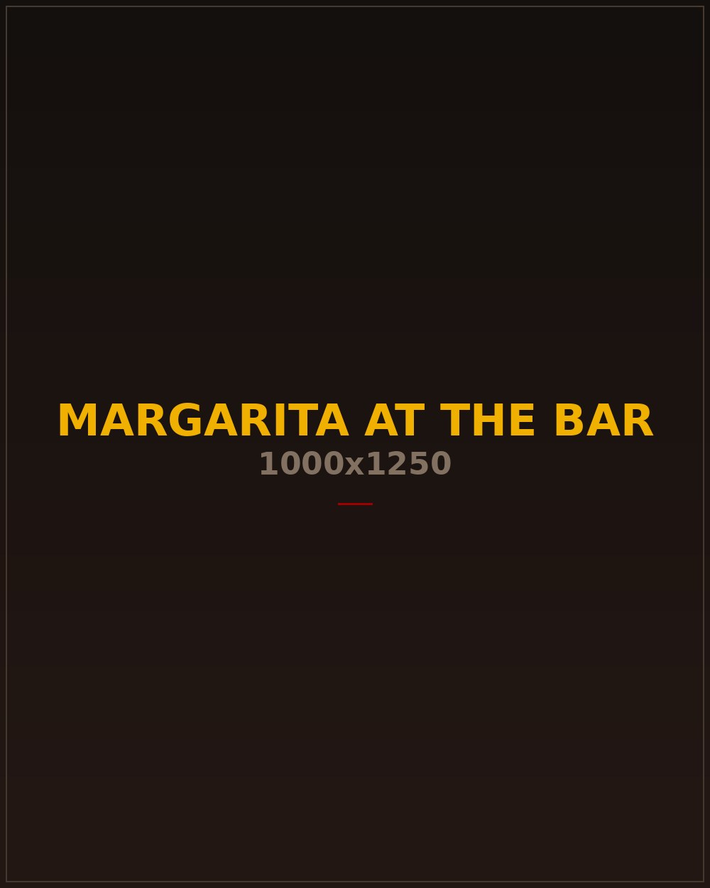 A margarita on the bar