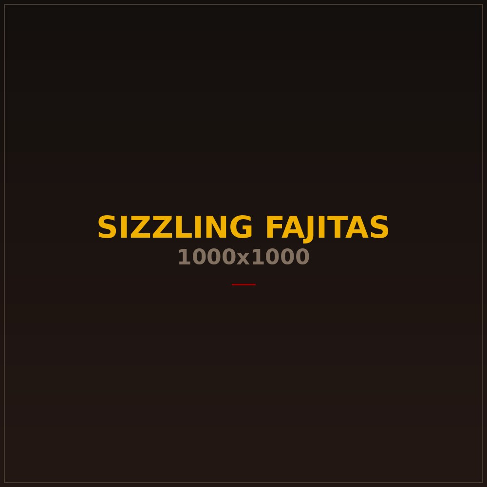Sizzling fajitas with peppers and onions
