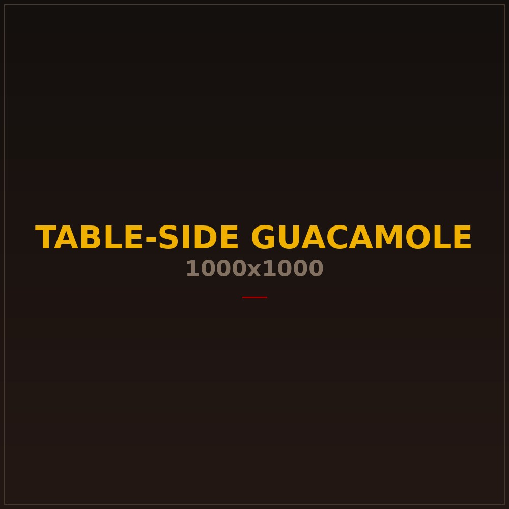 Guacamole prepared table side in a molcajete