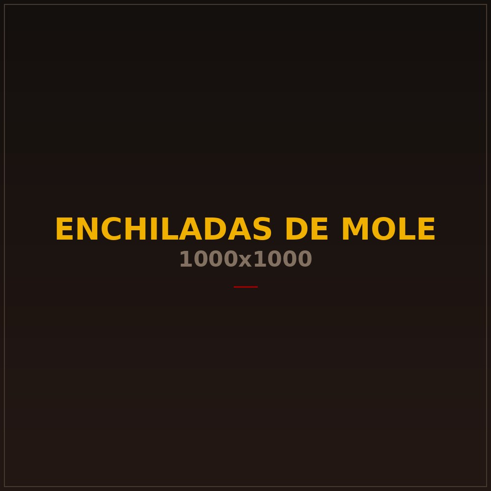Enchiladas topped with mole poblano